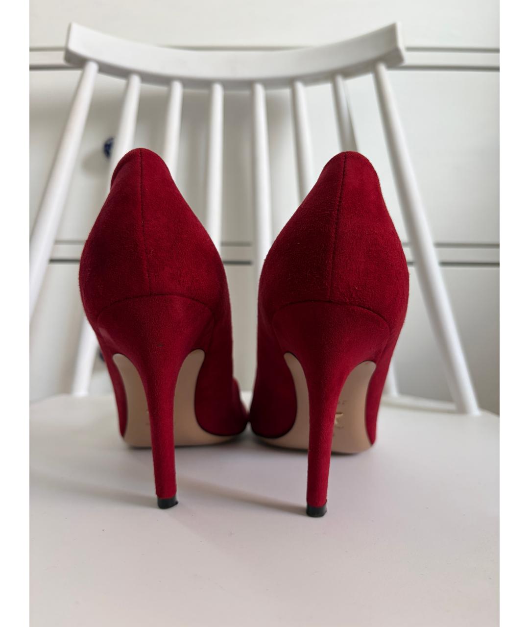 CHRISTIAN DIOR Бордовые замшевые туфли, фото 6