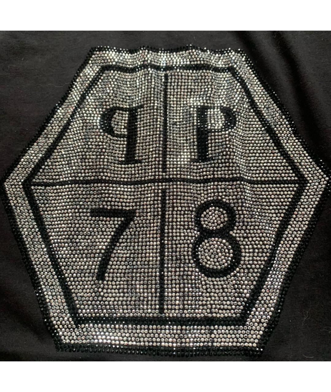 PHILIPP PLEIN Черная хлопковая футболка, фото 5