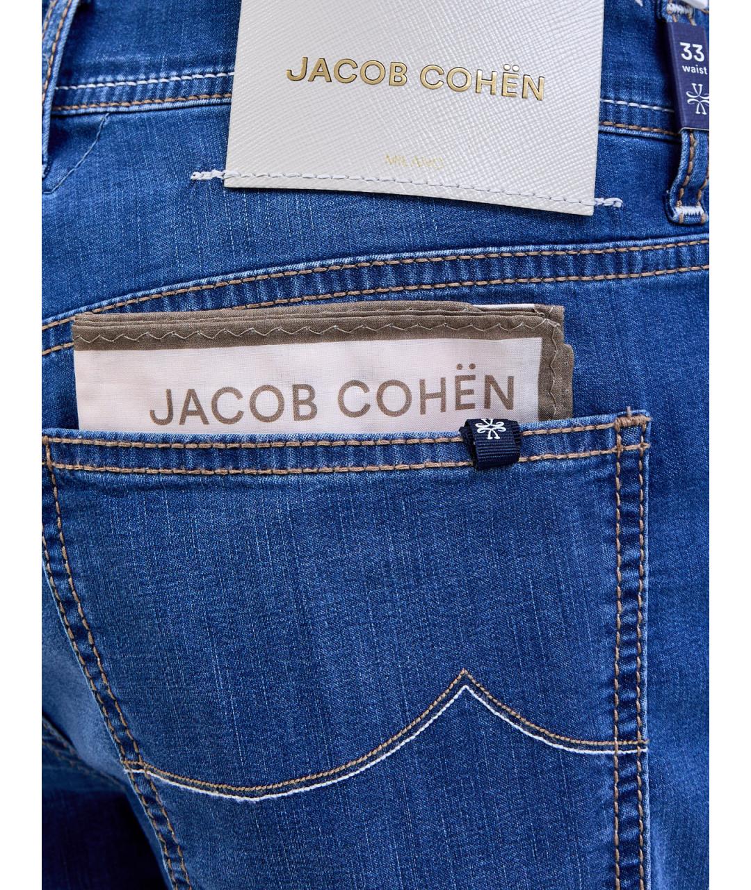 JACOB COHEN Синие хлопковые шорты, фото 5