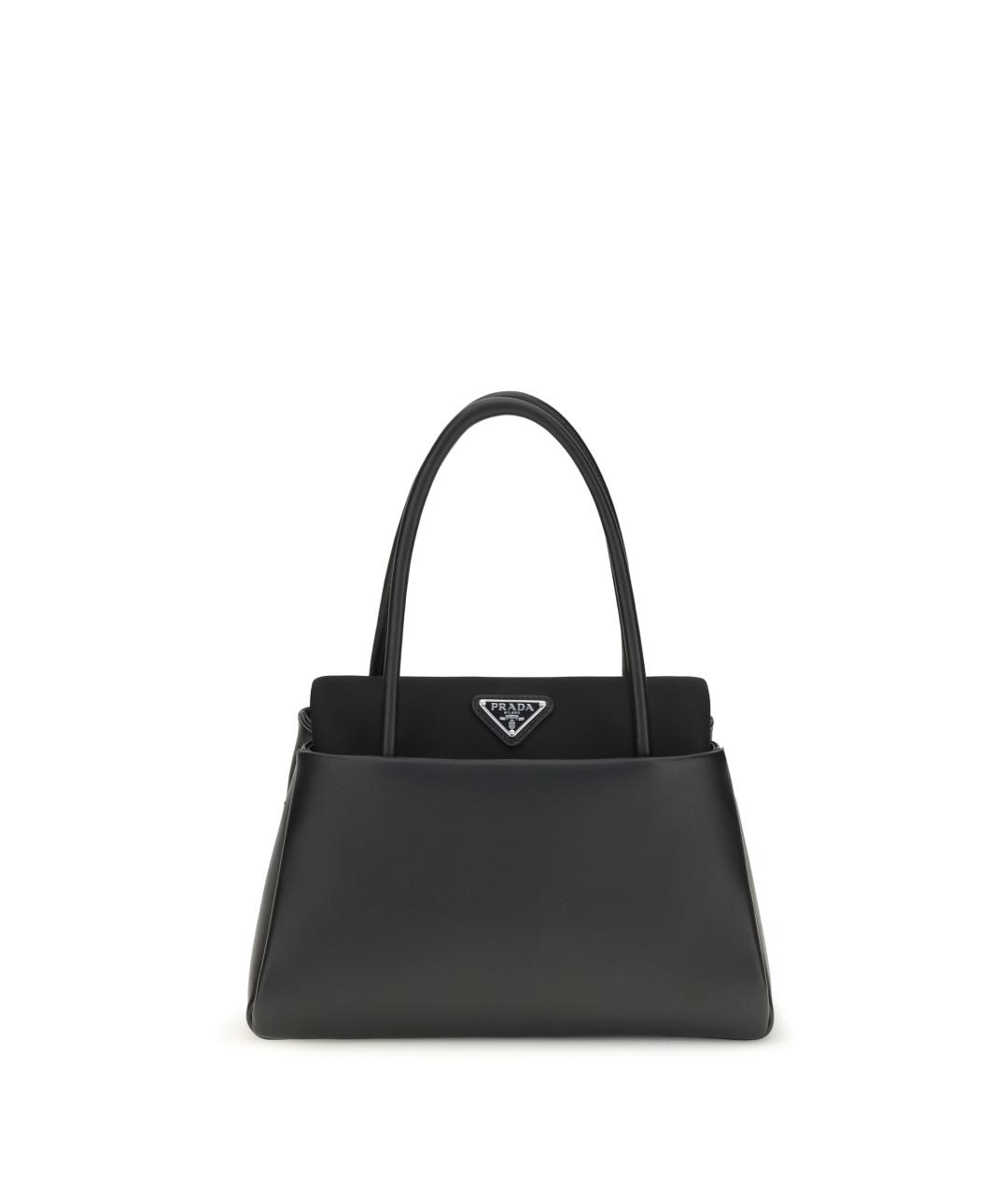 PRADA Черная кожаная сумка тоут, фото 1