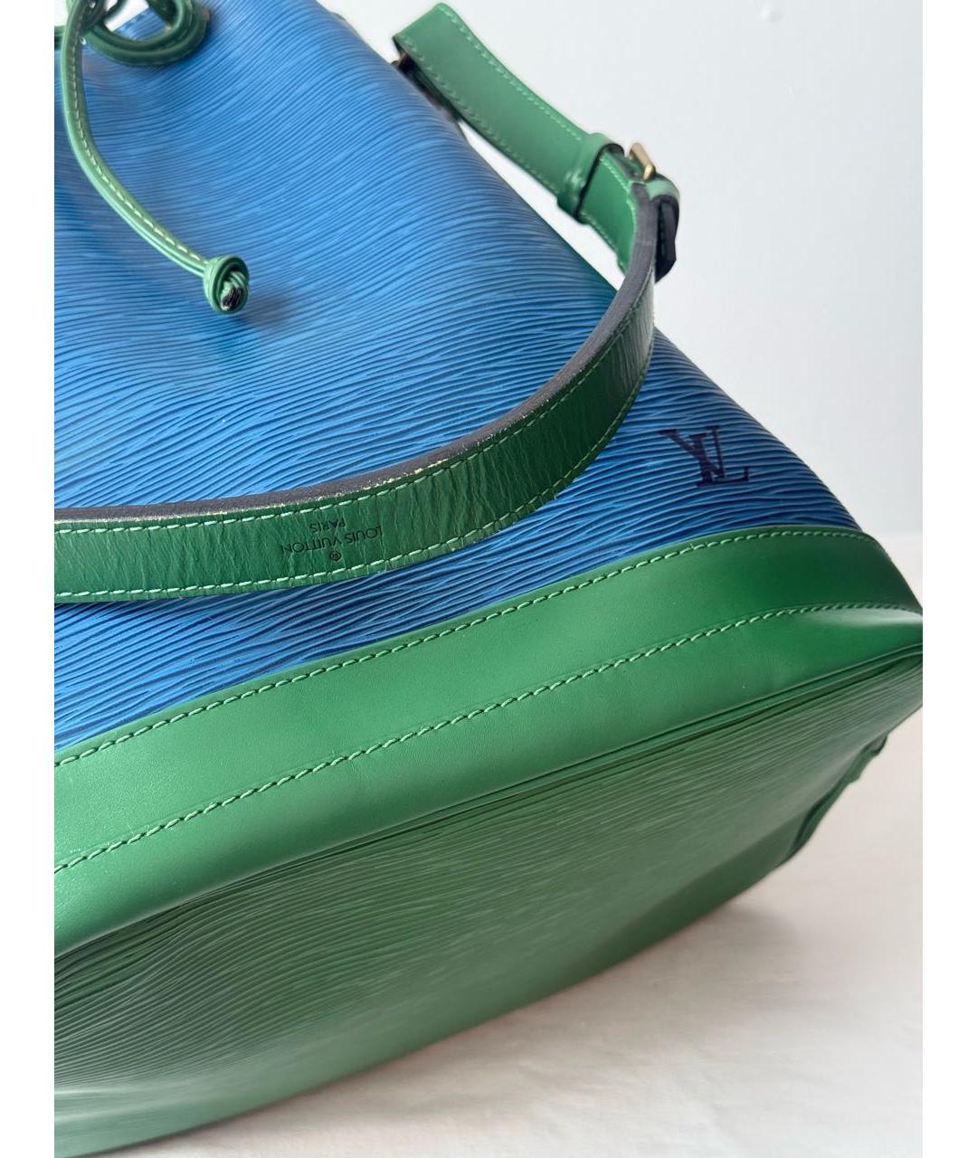 LOUIS VUITTON Синяя кожаная сумка через плечо, фото 5
