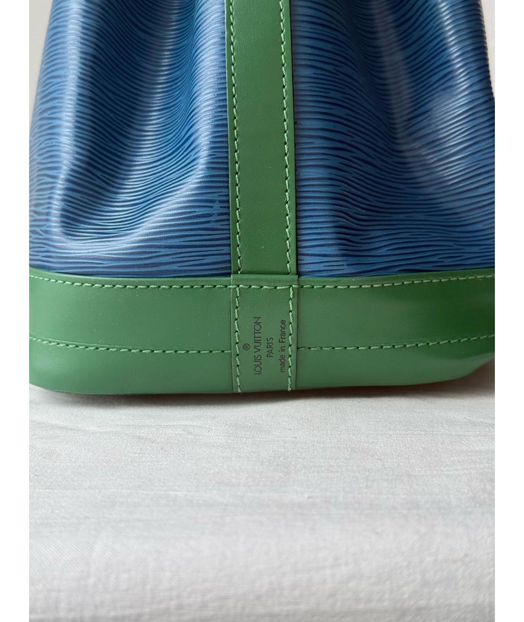 LOUIS VUITTON Синяя кожаная сумка через плечо, фото 4