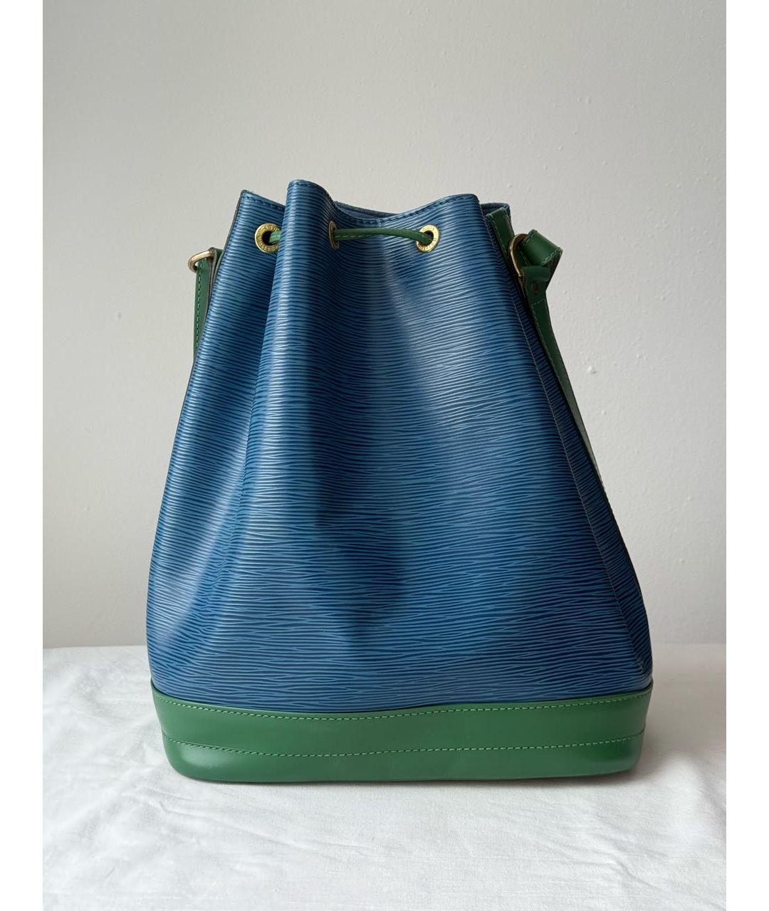 LOUIS VUITTON Синяя кожаная сумка через плечо, фото 3