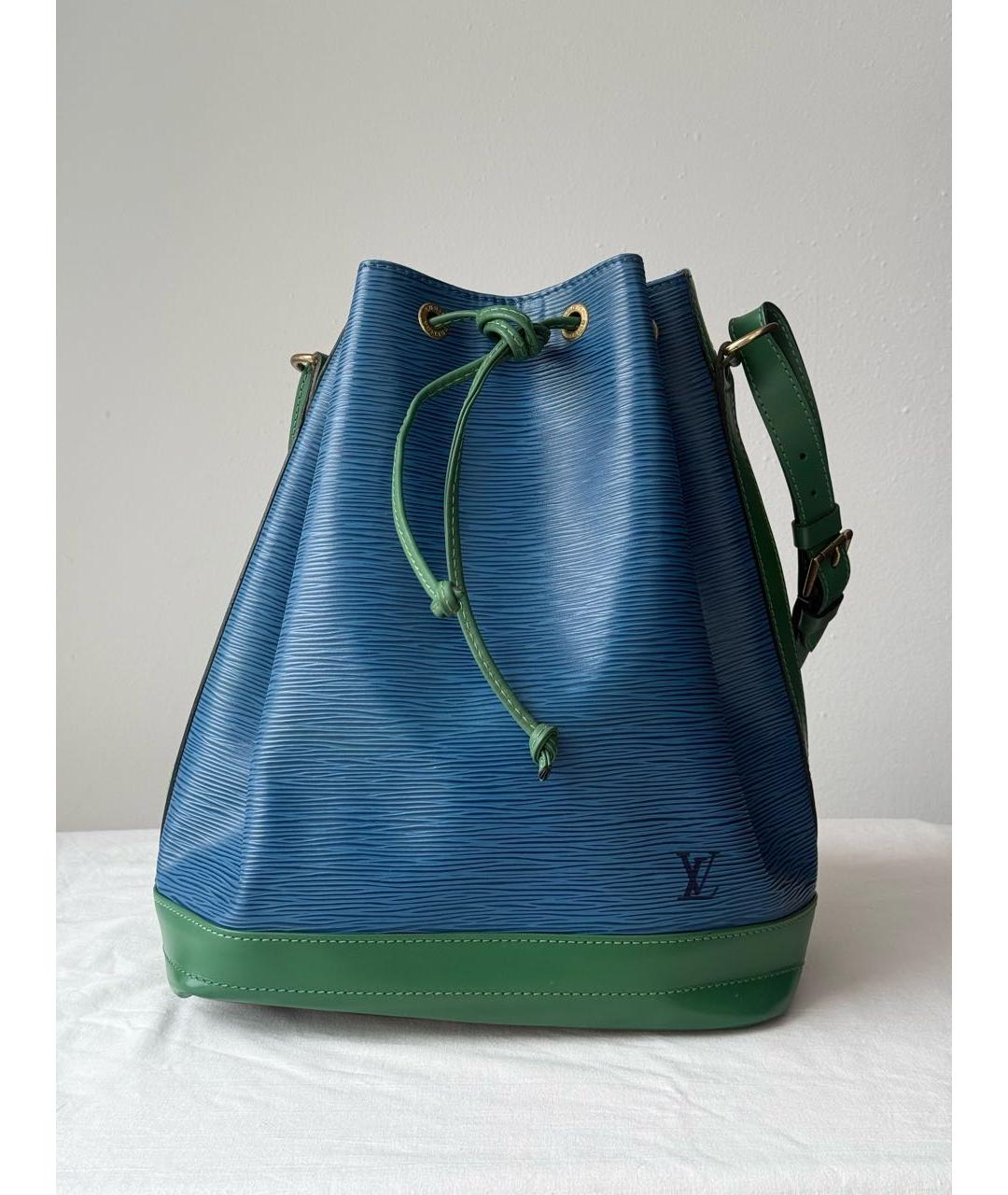 LOUIS VUITTON Синяя кожаная сумка через плечо, фото 9