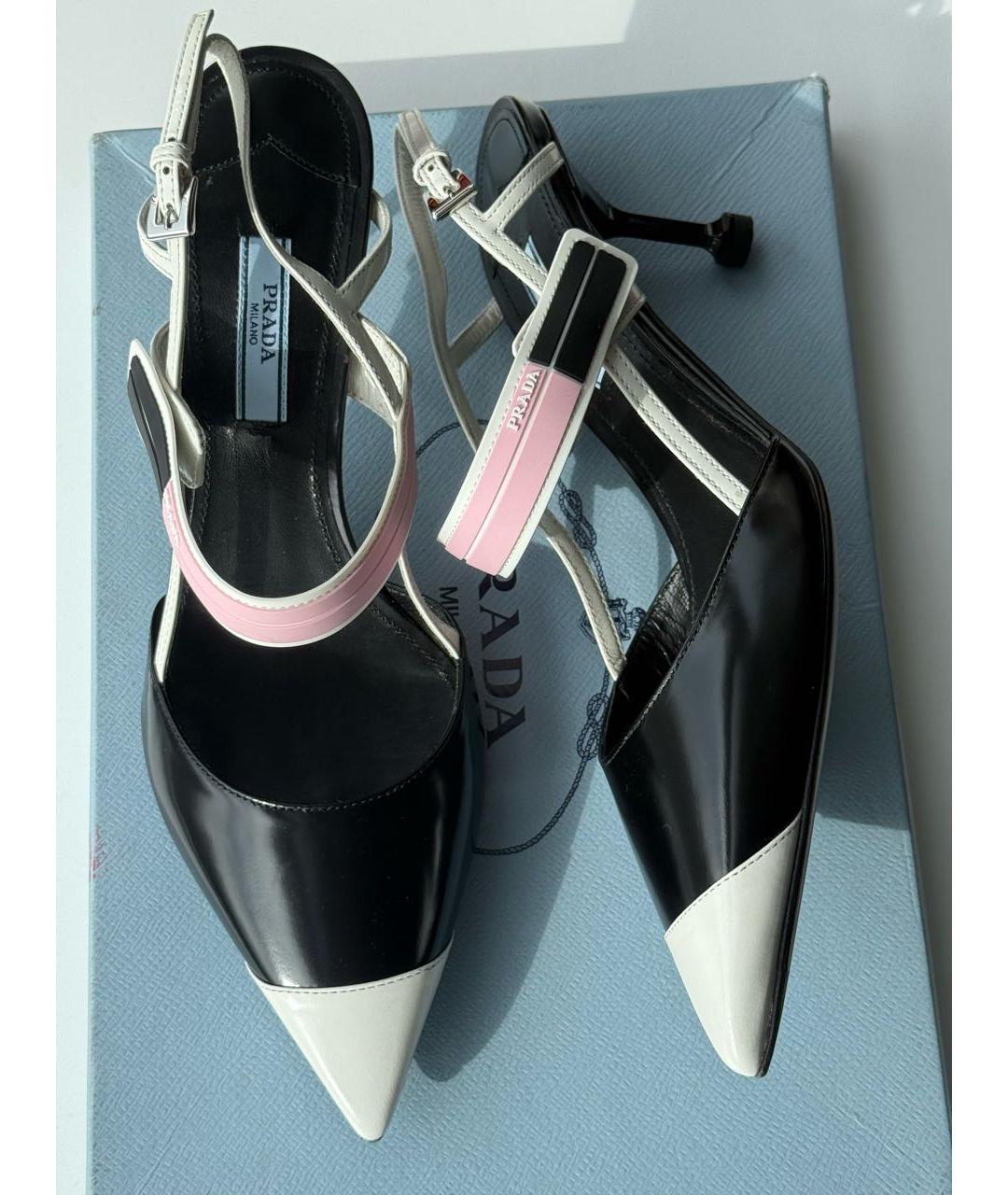 PRADA Черные кожаные туфли, фото 9
