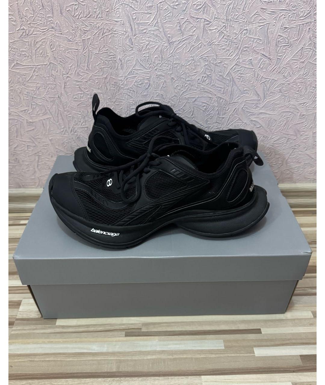 BALENCIAGA Черные резиновые низкие кроссовки / кеды, фото 5