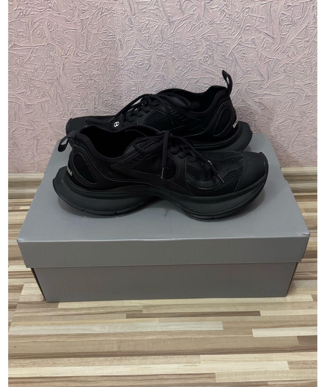 BALENCIAGA Черные резиновые низкие кроссовки / кеды, фото 4