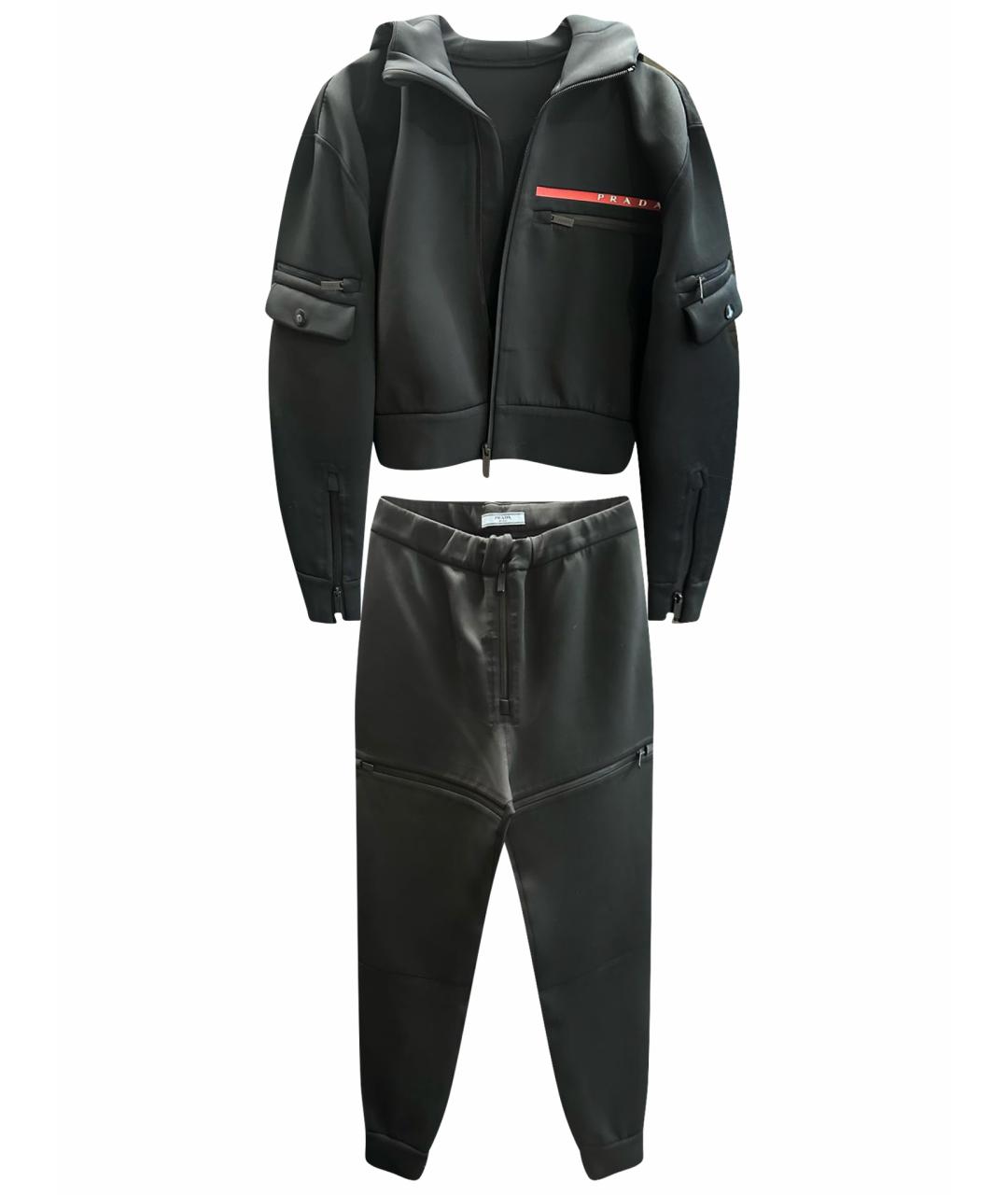 PRADA Черный полиэстеровый спортивные костюмы, фото 1