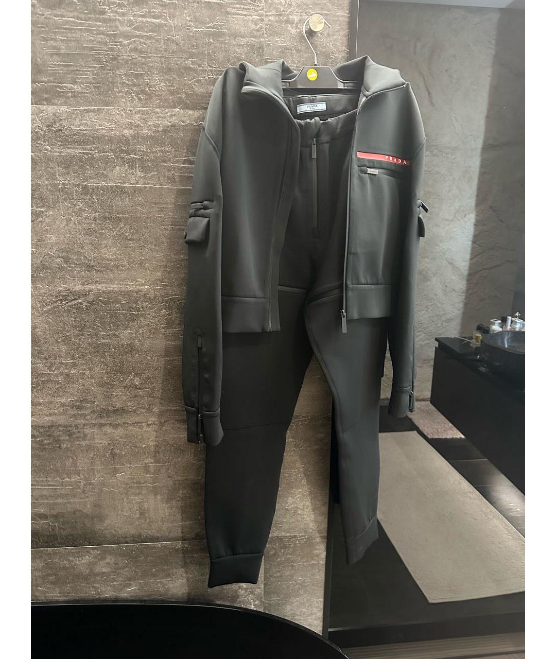 PRADA Черный полиэстеровый спортивные костюмы, фото 8