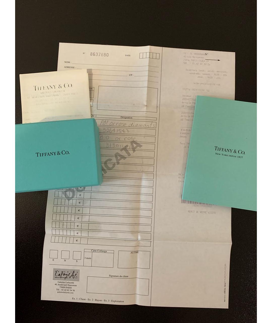TIFFANY&CO Золотые серьги из розового золота, фото 5