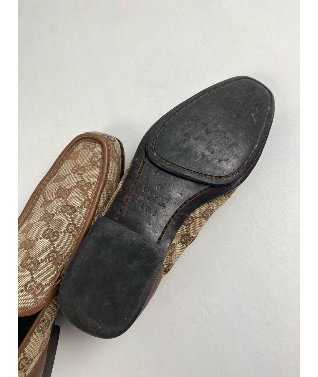 GUCCI Коричневые лоферы, фото 7