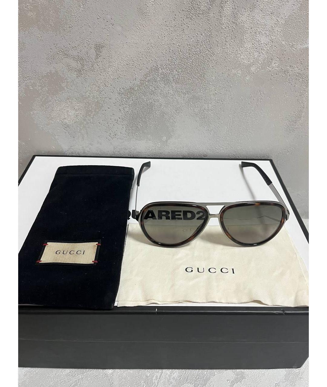 GUCCI Пластиковые солнцезащитные очки, фото 4