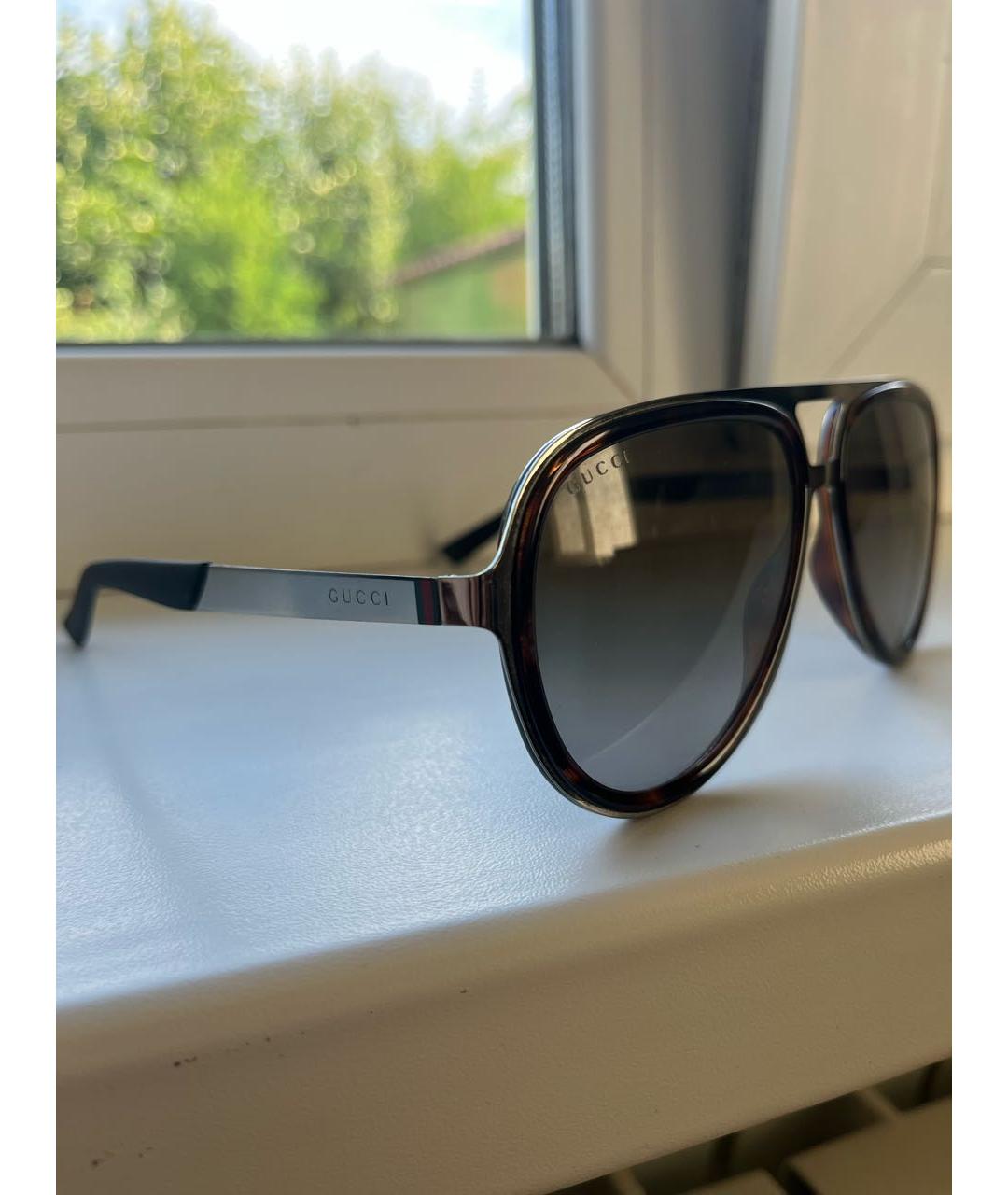 GUCCI Пластиковые солнцезащитные очки, фото 3
