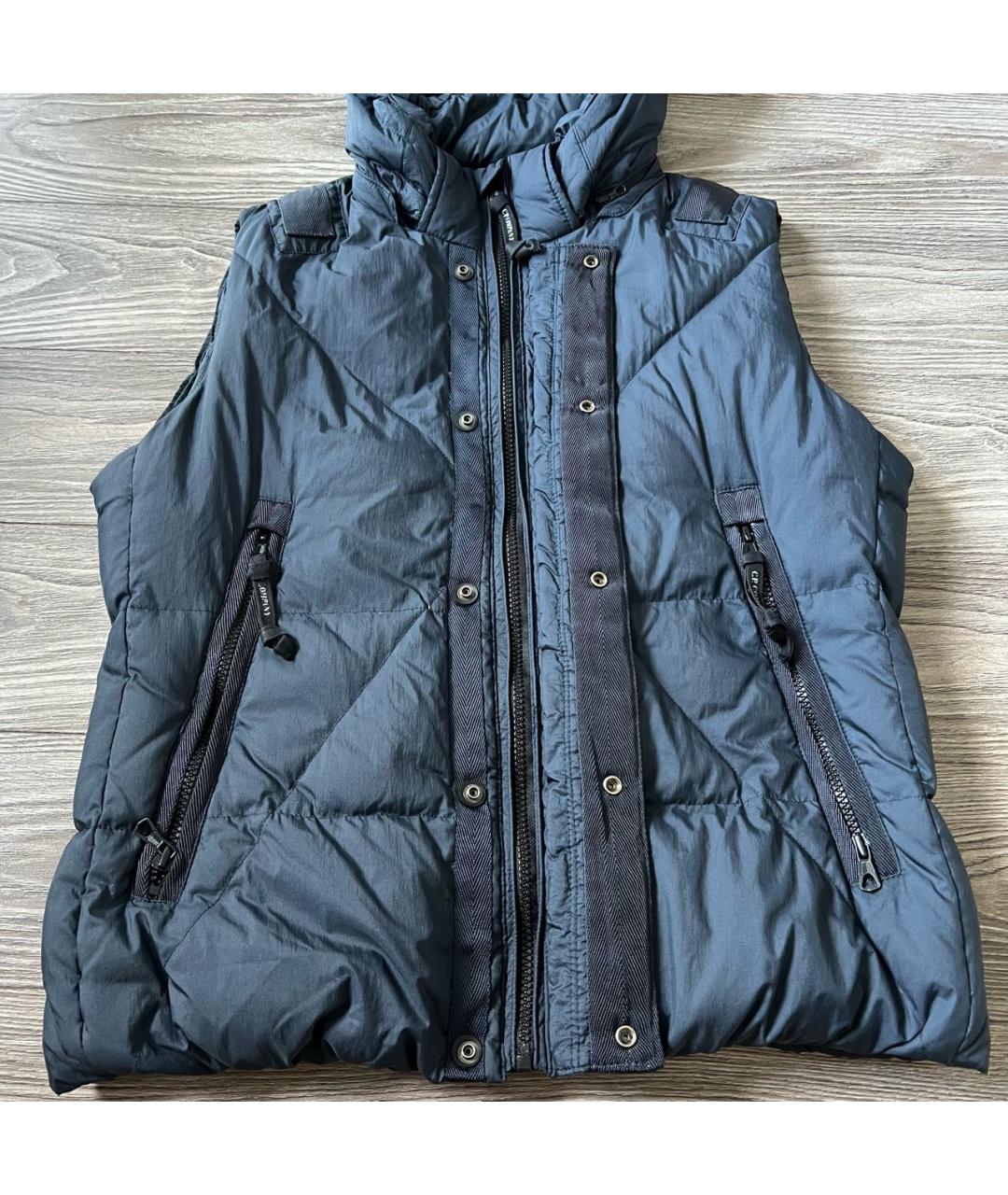 CP COMPANY Темно-синий нейлоновый жилет, фото 7