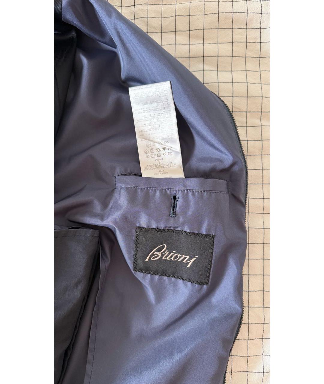 BRIONI Темно-синяя шелковая куртка, фото 5