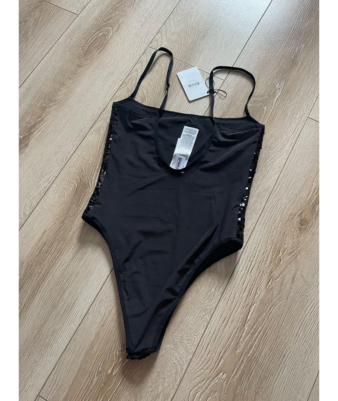 WOLFORD Черное полиэстеровое боди, фото 3