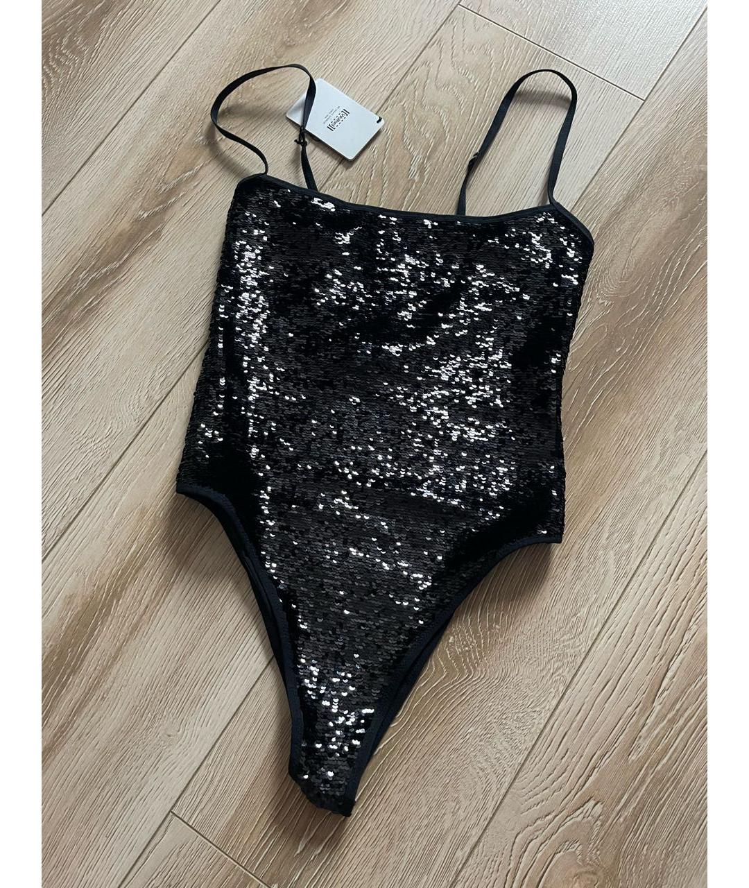 WOLFORD Черное полиэстеровое боди, фото 6