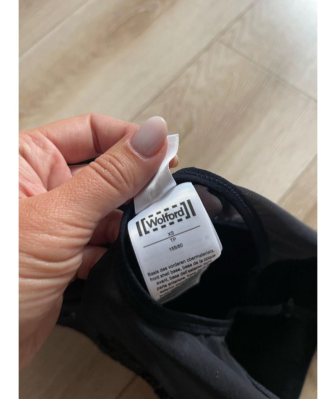 WOLFORD Черное полиэстеровое боди, фото 5