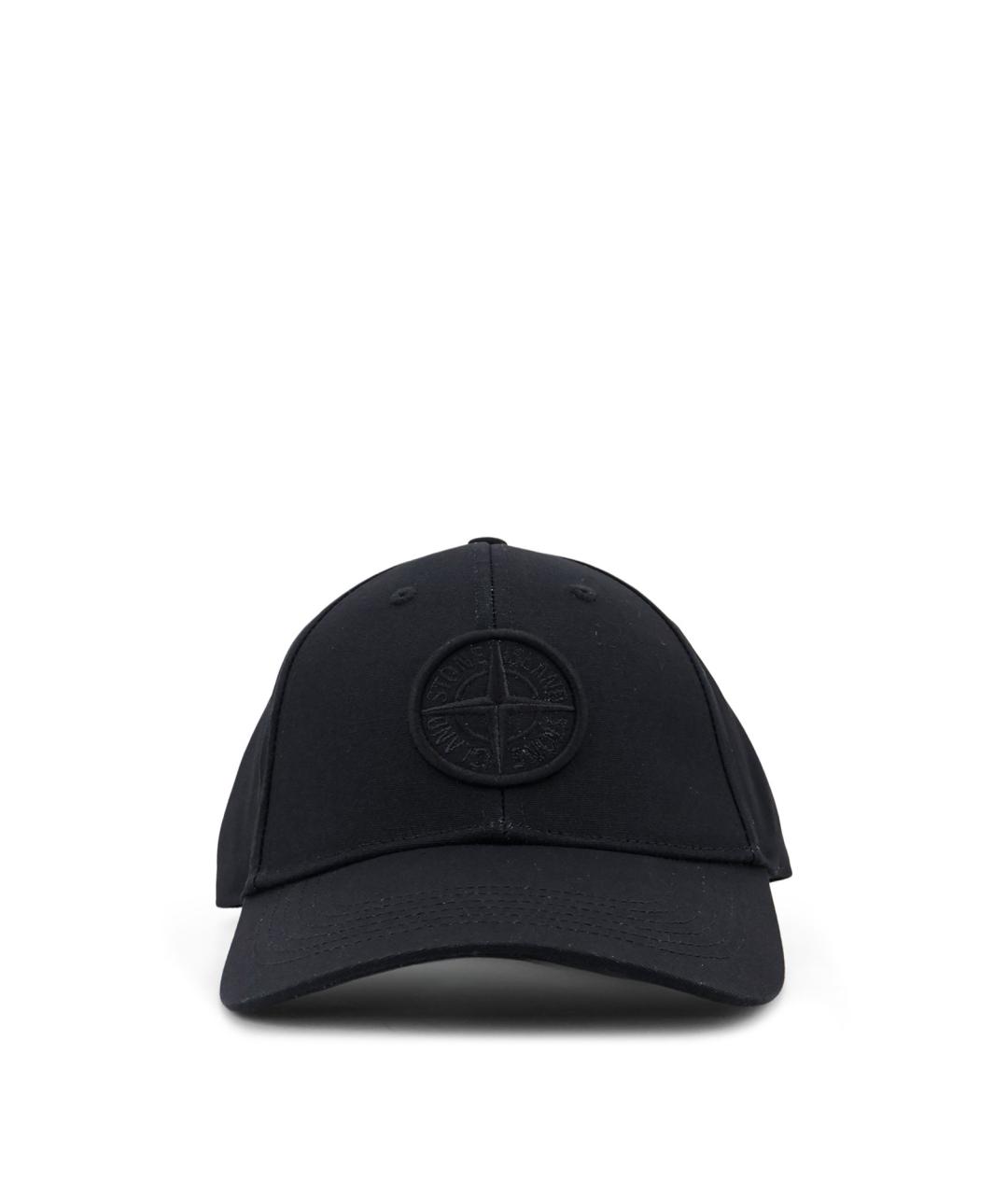 STONE ISLAND Черная хлопковая кепка/бейсболка, фото 1