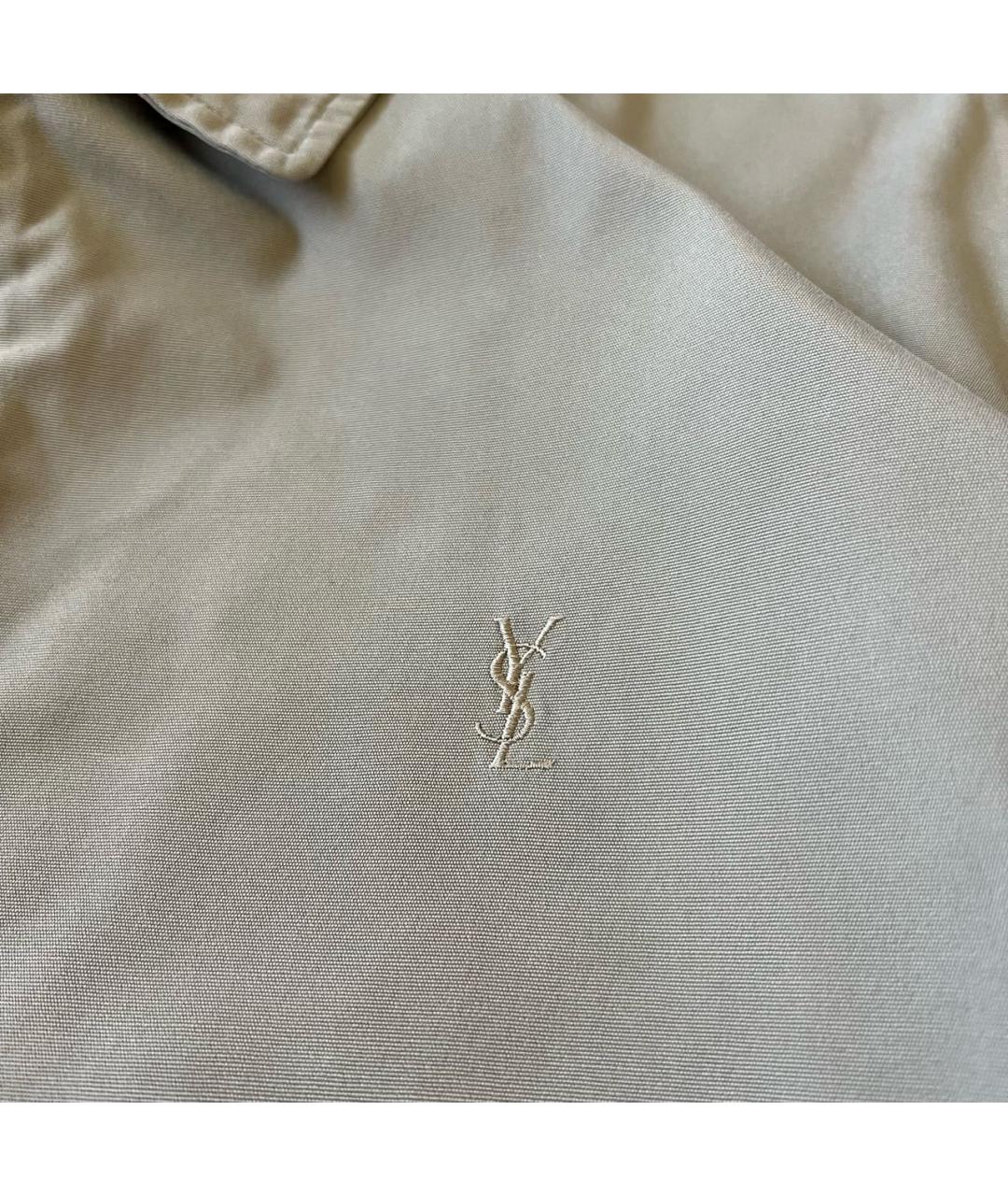 SAINT LAURENT Бежевая куртка, фото 7