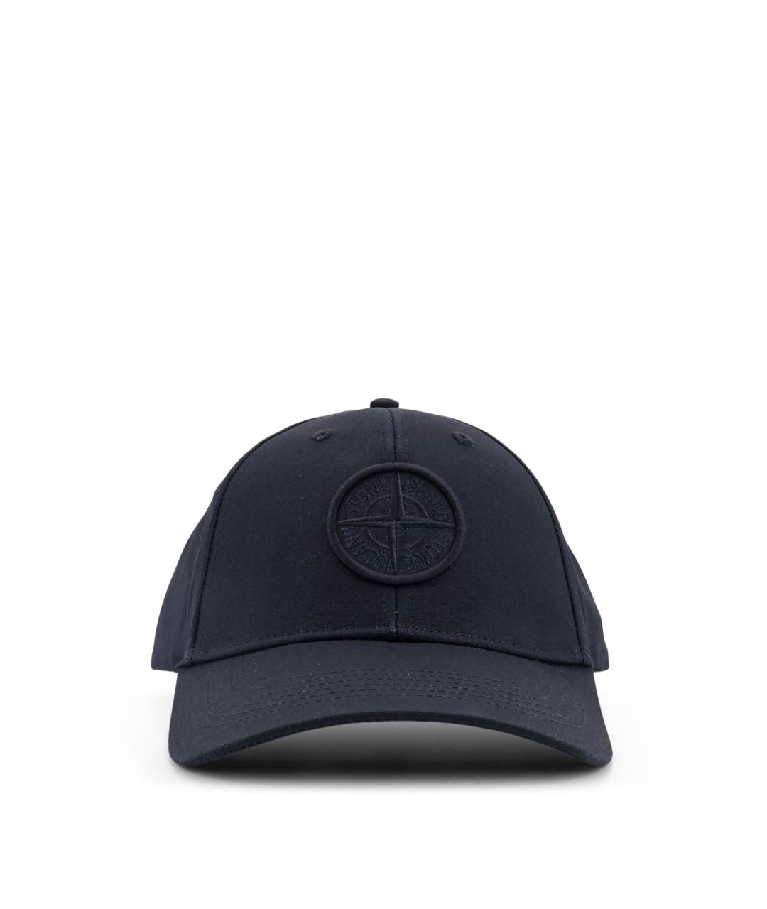 STONE ISLAND Синяя хлопковая кепка/бейсболка, фото 1
