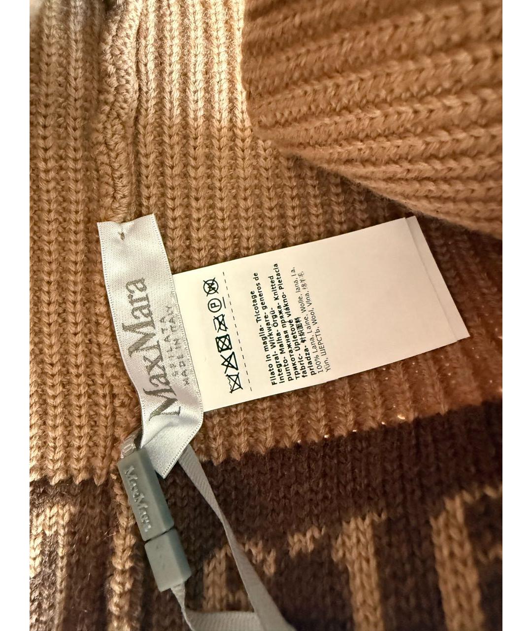 MAX MARA Бежевая шерстяная шапка, фото 2