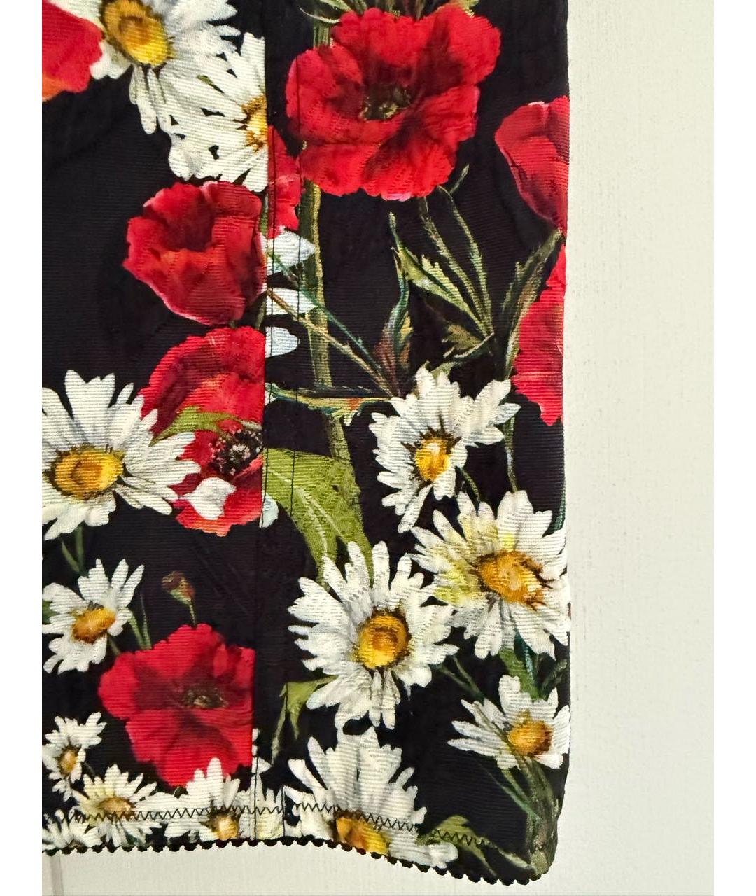 DOLCE&GABBANA Мульти хлопковая юбка миди, фото 5