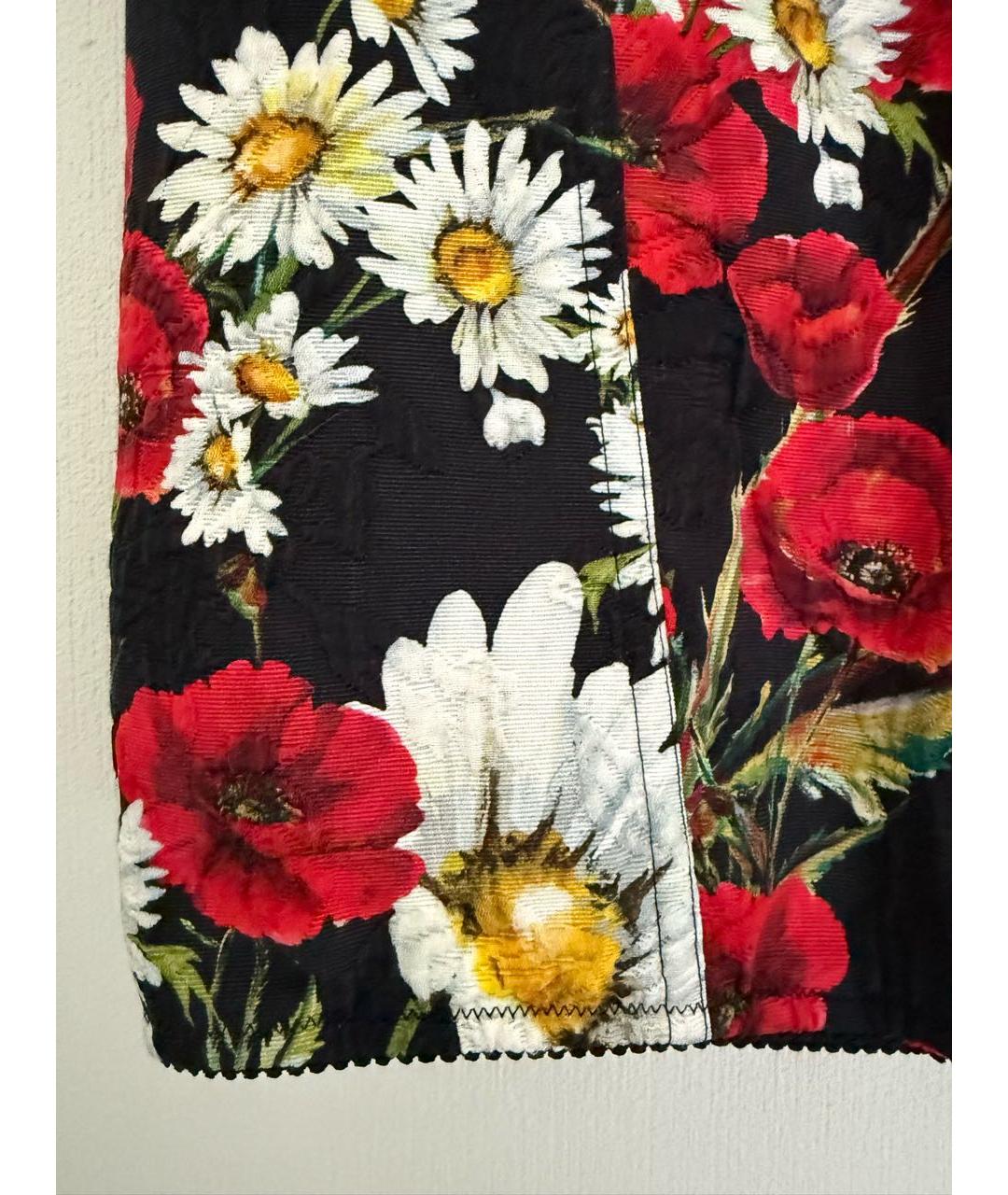 DOLCE&GABBANA Мульти хлопковая юбка миди, фото 6