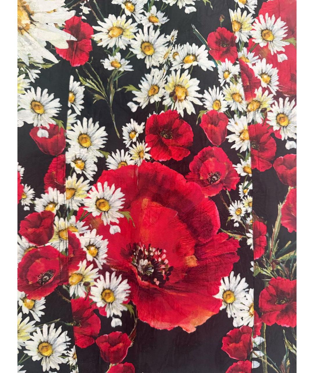 DOLCE&GABBANA Мульти хлопковая юбка миди, фото 4