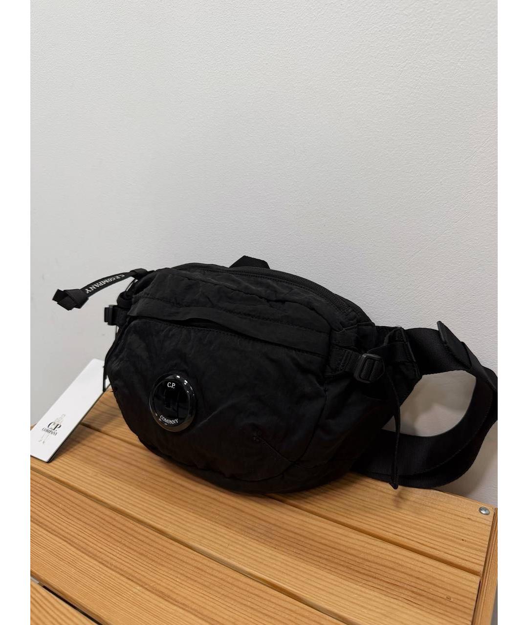 CP COMPANY Черная нейлоновая поясная сумка, фото 2