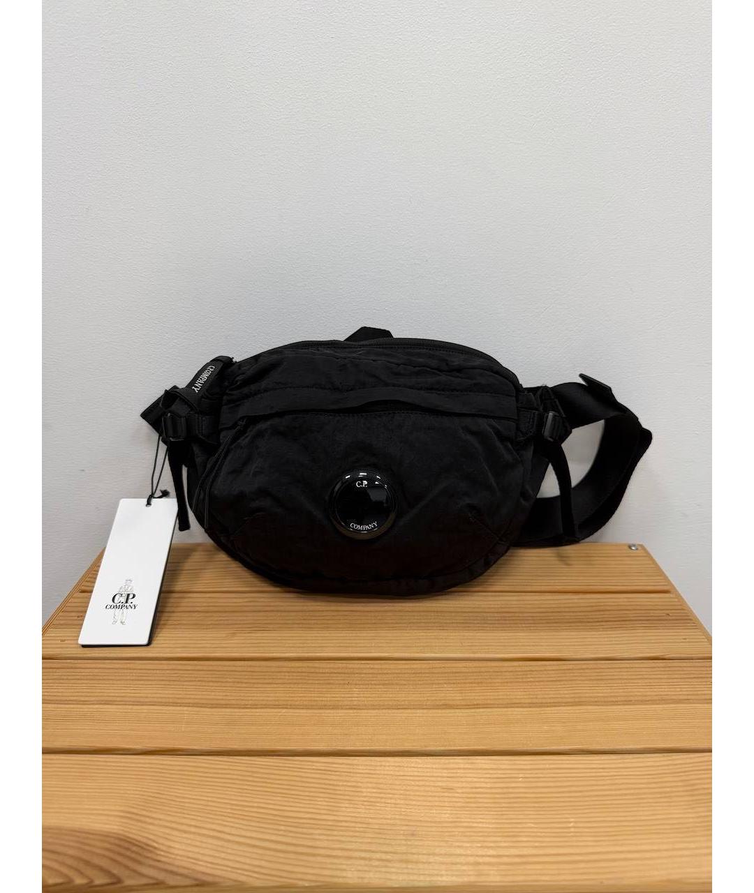CP COMPANY Черная нейлоновая поясная сумка, фото 5
