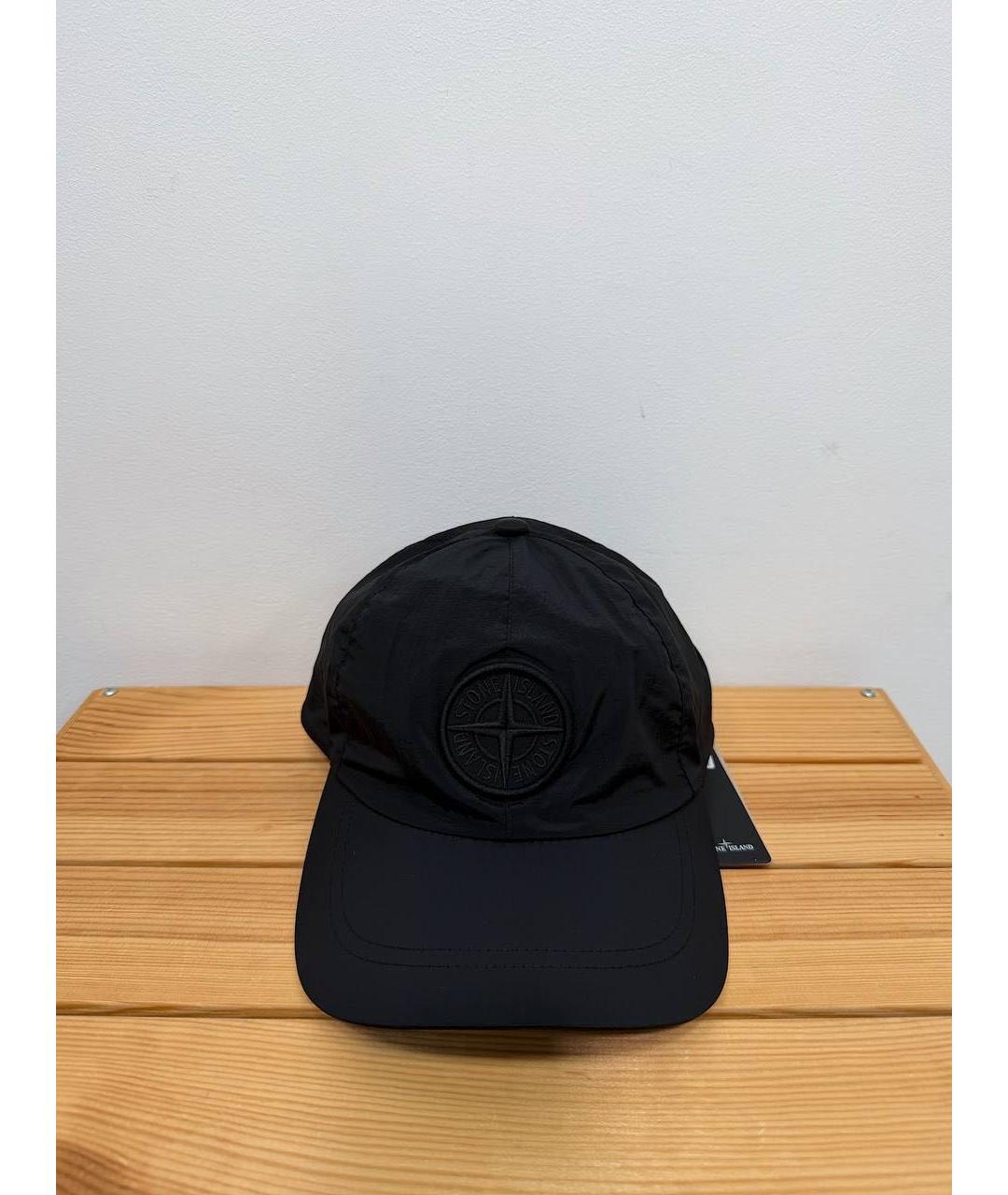 STONE ISLAND Черная синтетическая кепка/бейсболка, фото 2