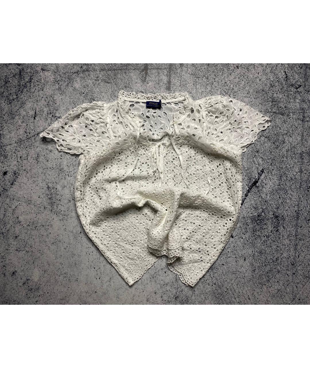 POLO RALPH LAUREN Белая хлопковая блузы, фото 5