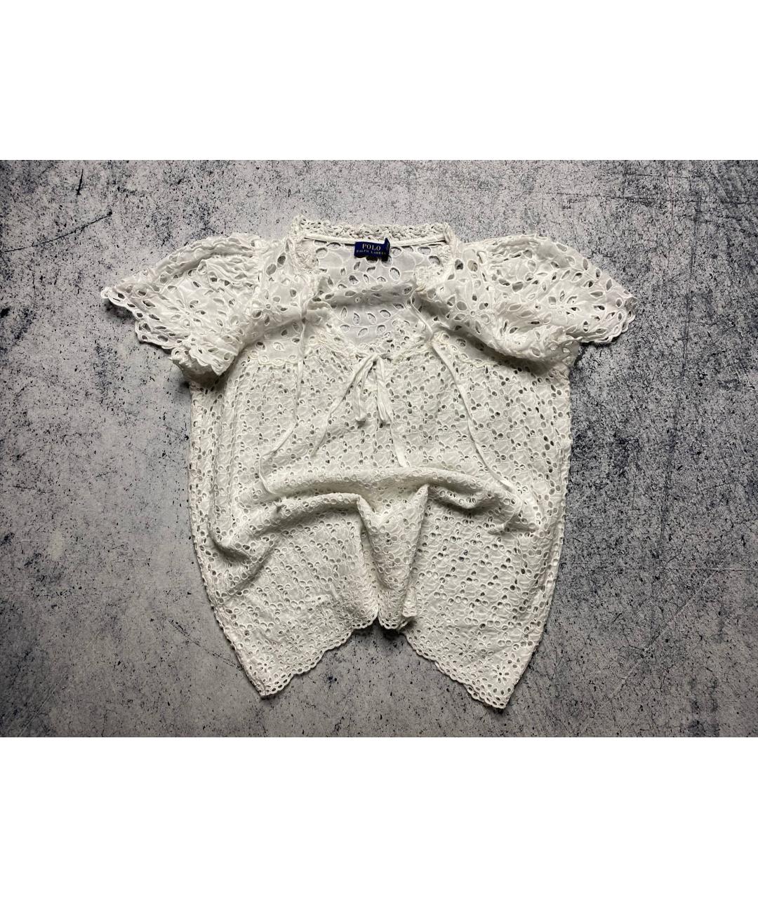 POLO RALPH LAUREN Белая хлопковая блузы, фото 4