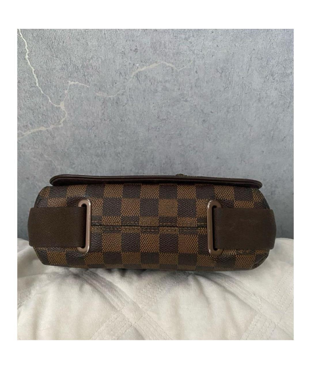 LOUIS VUITTON Коричневая канва сумка на плечо, фото 4