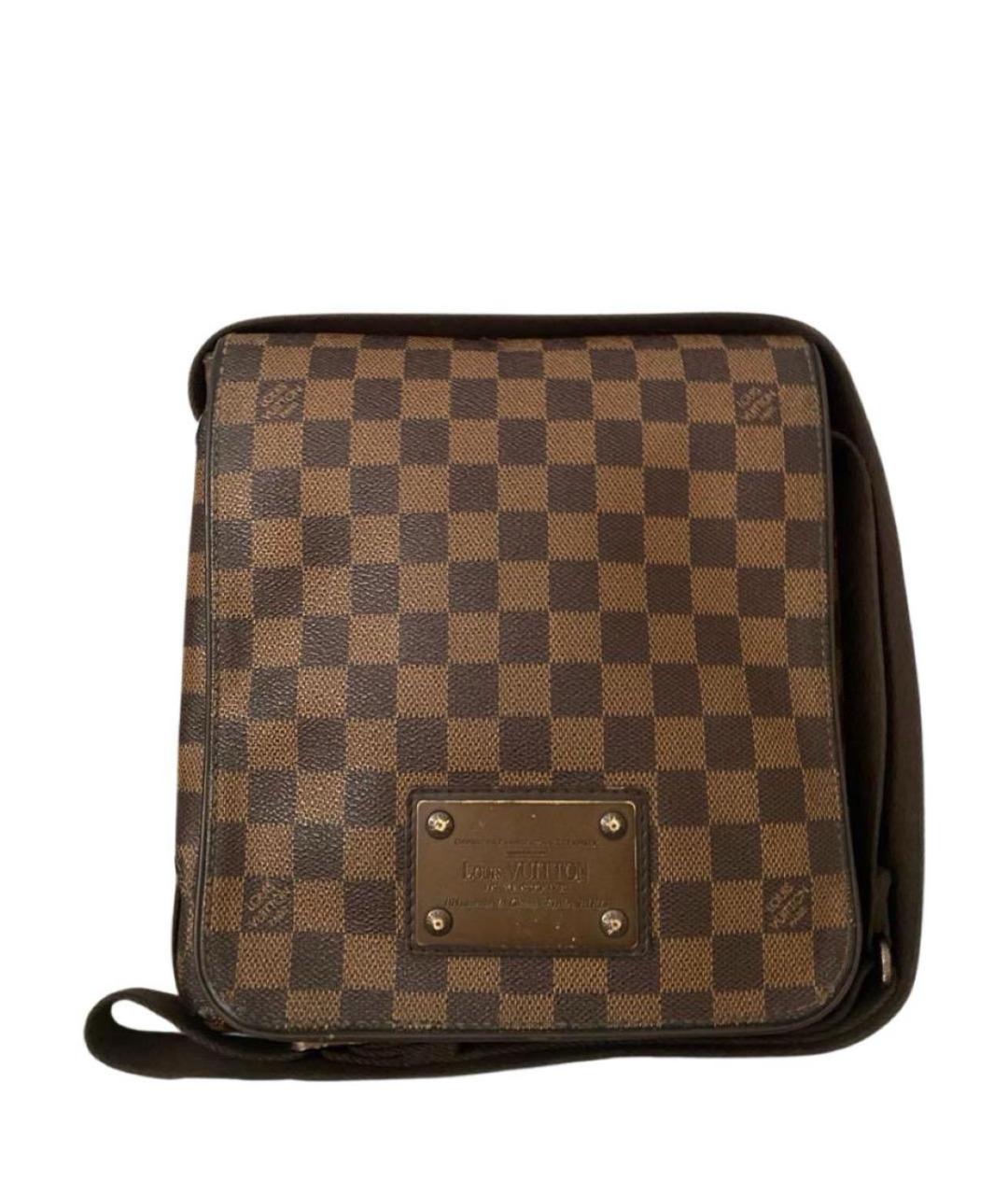 LOUIS VUITTON Коричневая канва сумка на плечо, фото 1