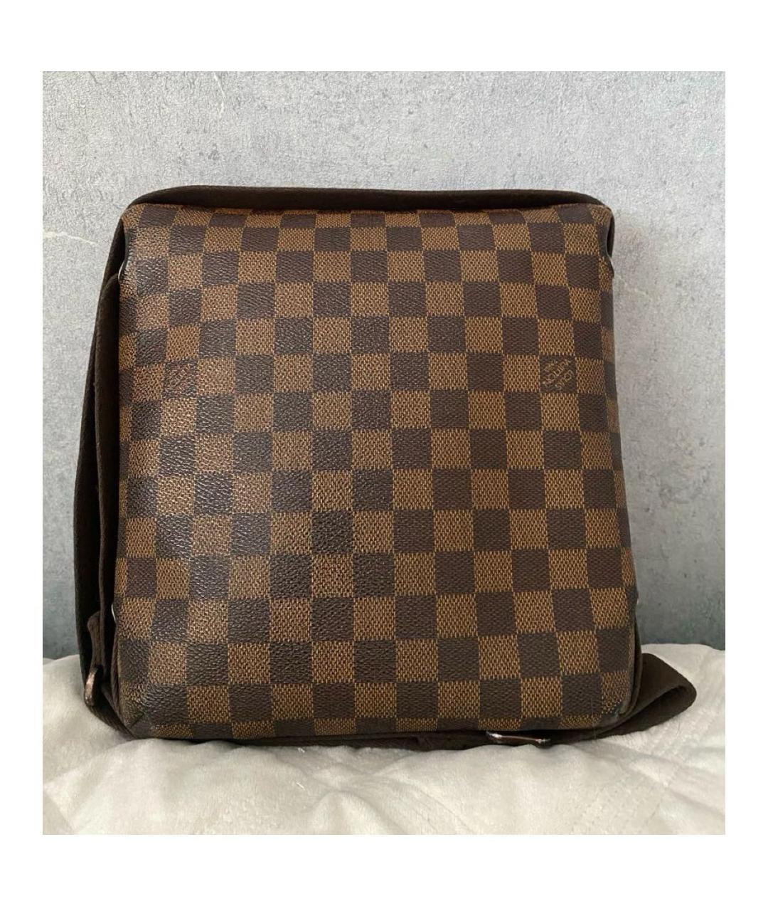 LOUIS VUITTON Коричневая канва сумка на плечо, фото 2