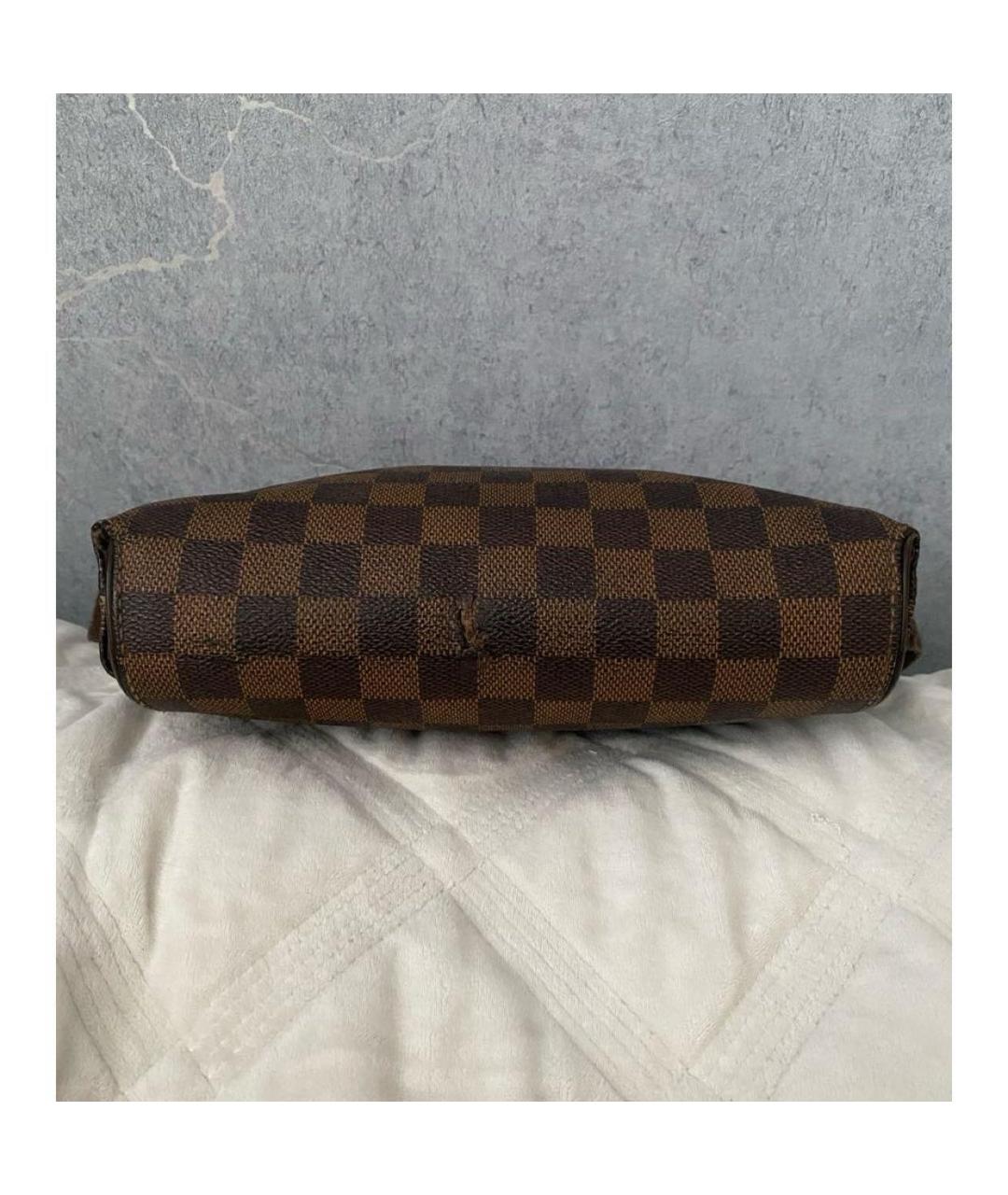 LOUIS VUITTON Коричневая канва сумка на плечо, фото 8