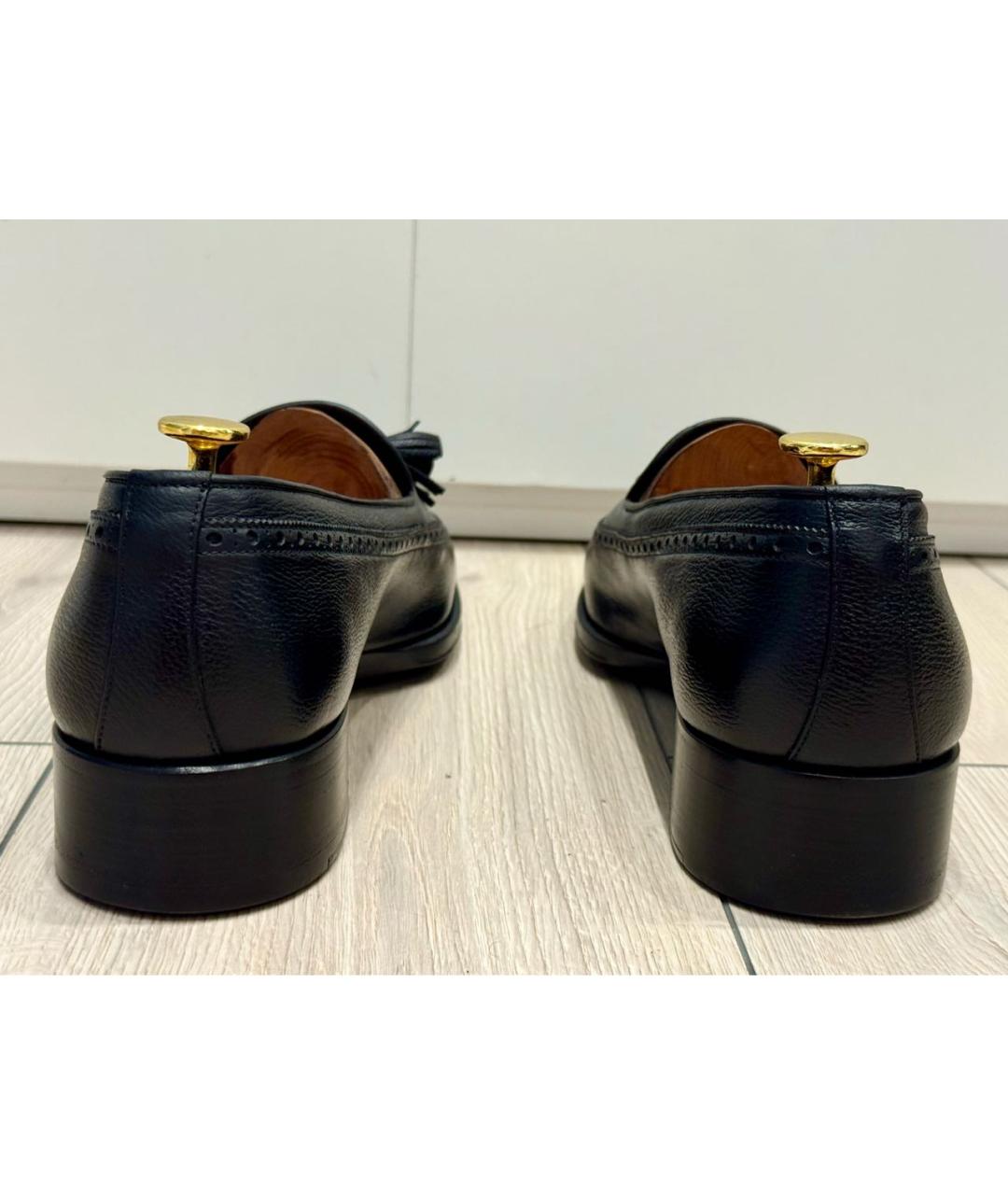 TOM FORD Черные кожаные лоферы, фото 4