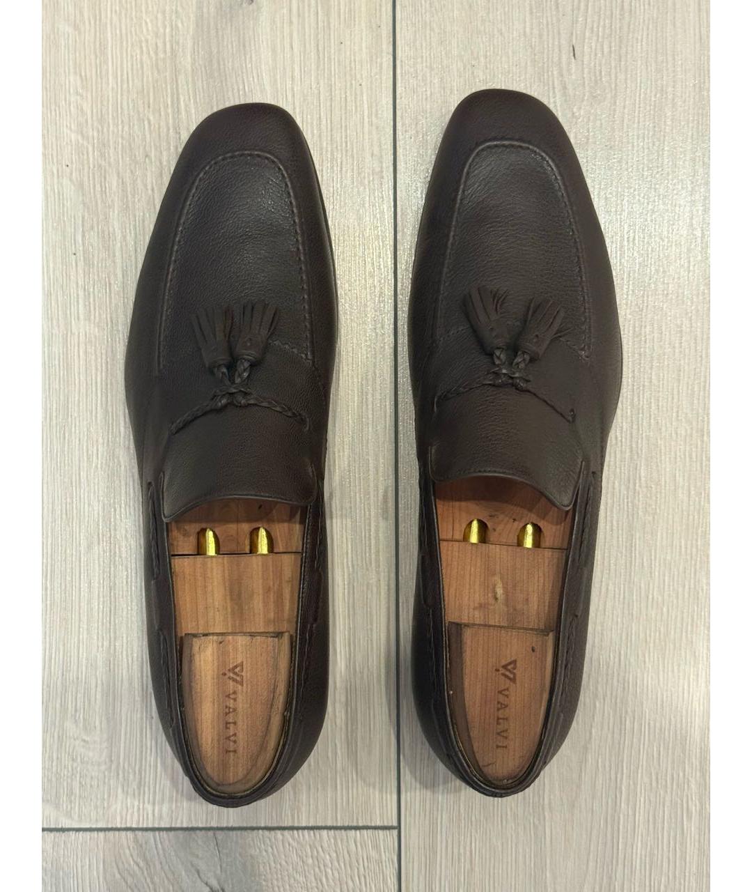 GUCCI Коричневые кожаные лоферы, фото 3