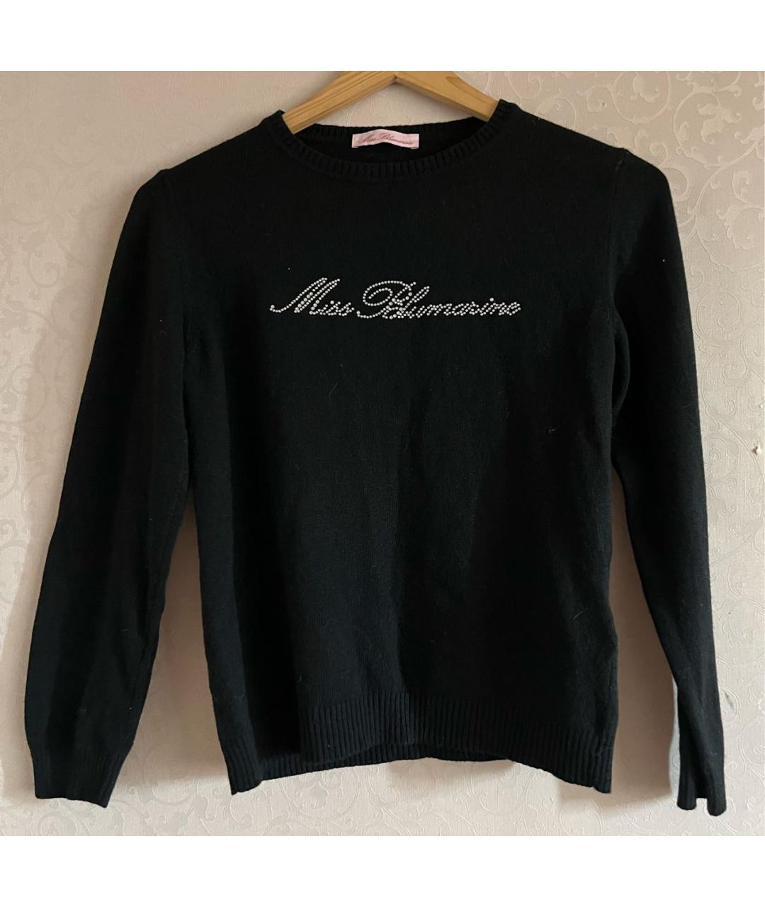 BLUMARINE Черный вискозный джемпер / свитер, фото 6