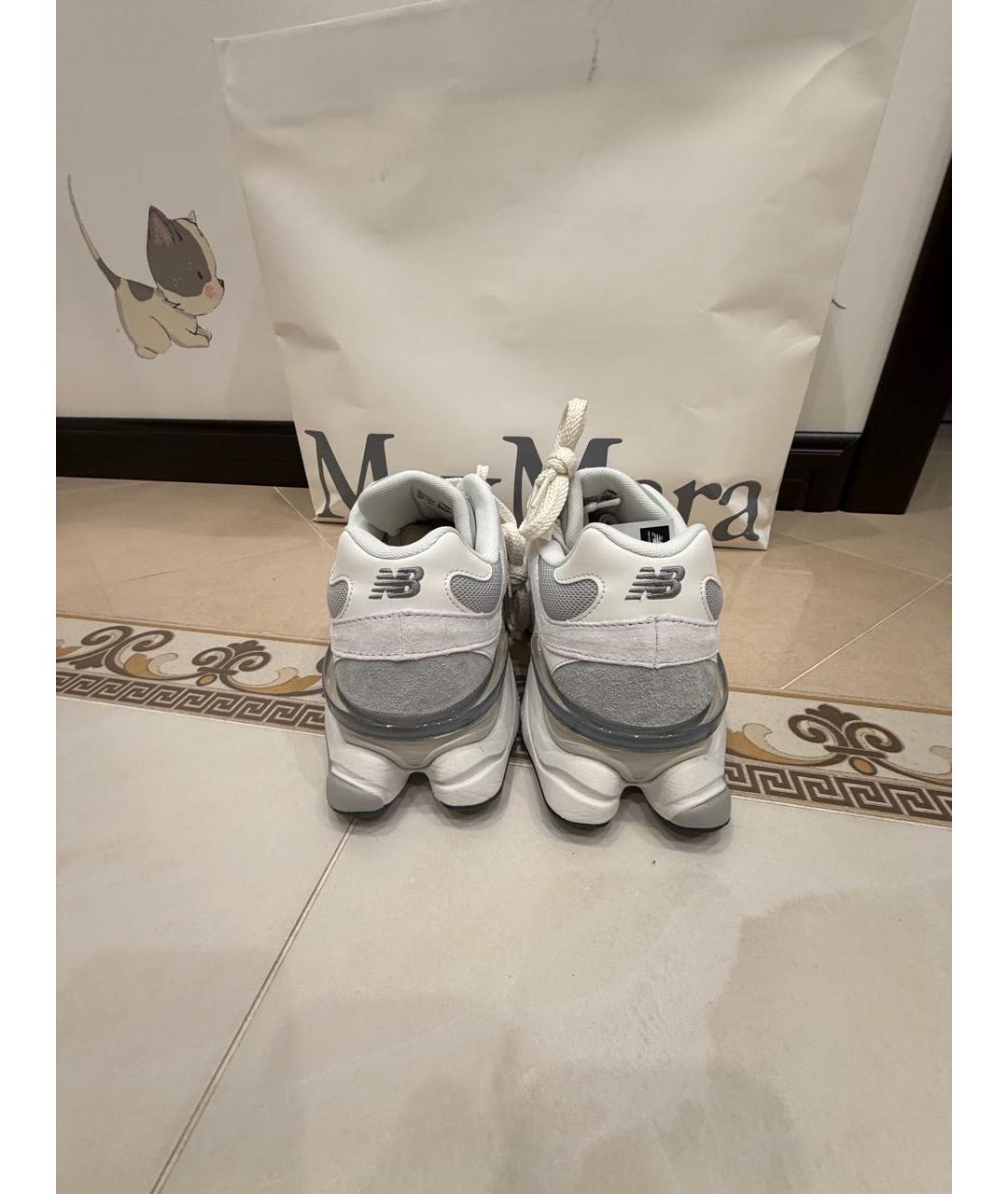 NEW BALANCE Белые текстильные низкие кроссовки / кеды, фото 4