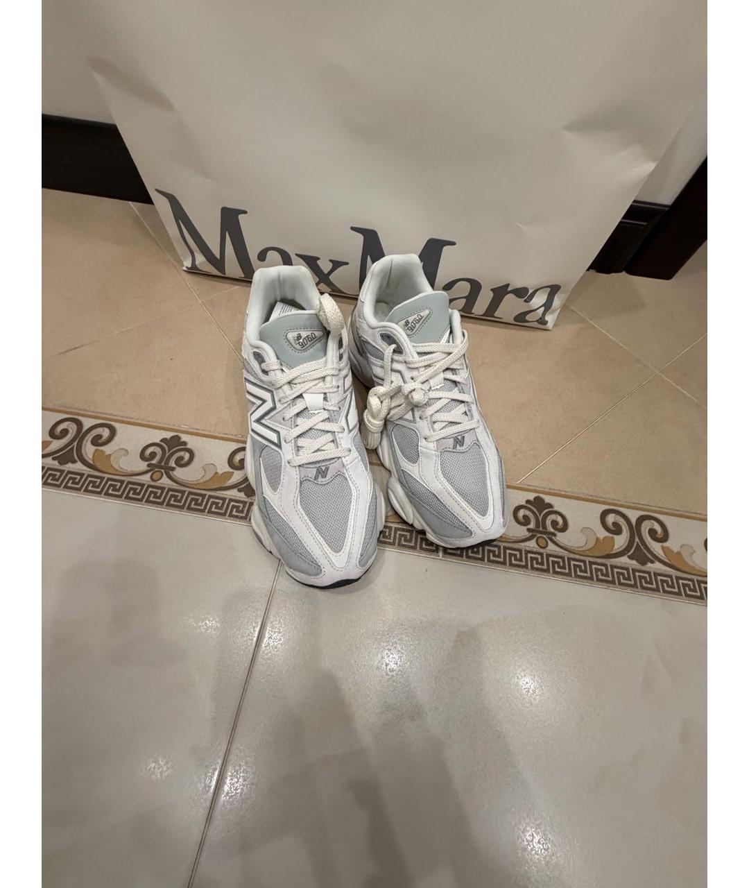 NEW BALANCE Белые текстильные низкие кроссовки / кеды, фото 2