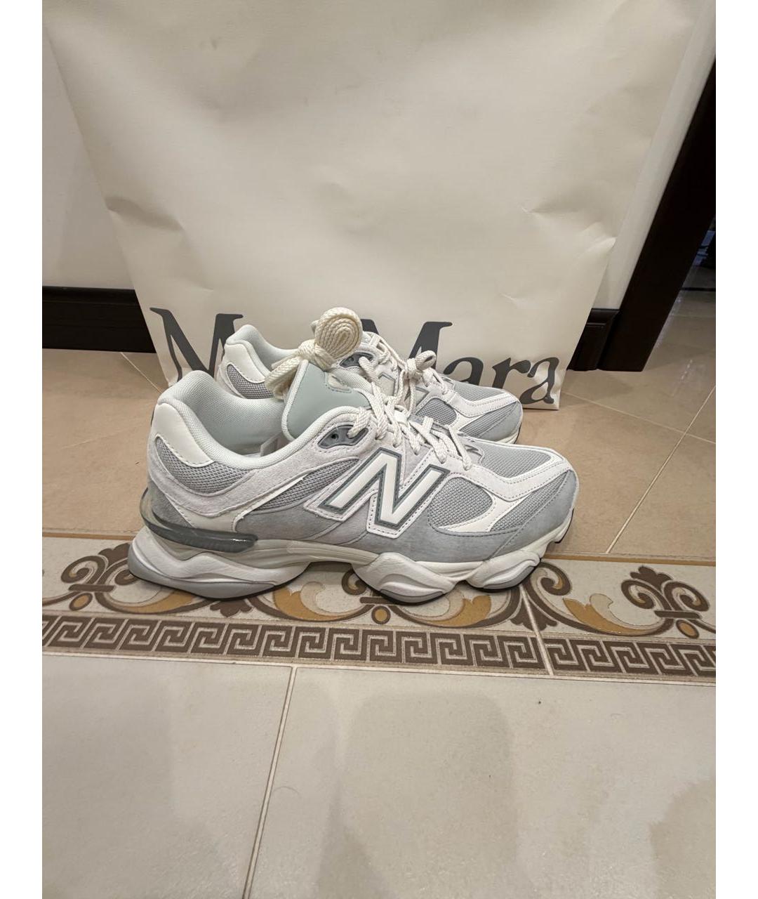 NEW BALANCE Белые текстильные низкие кроссовки / кеды, фото 5