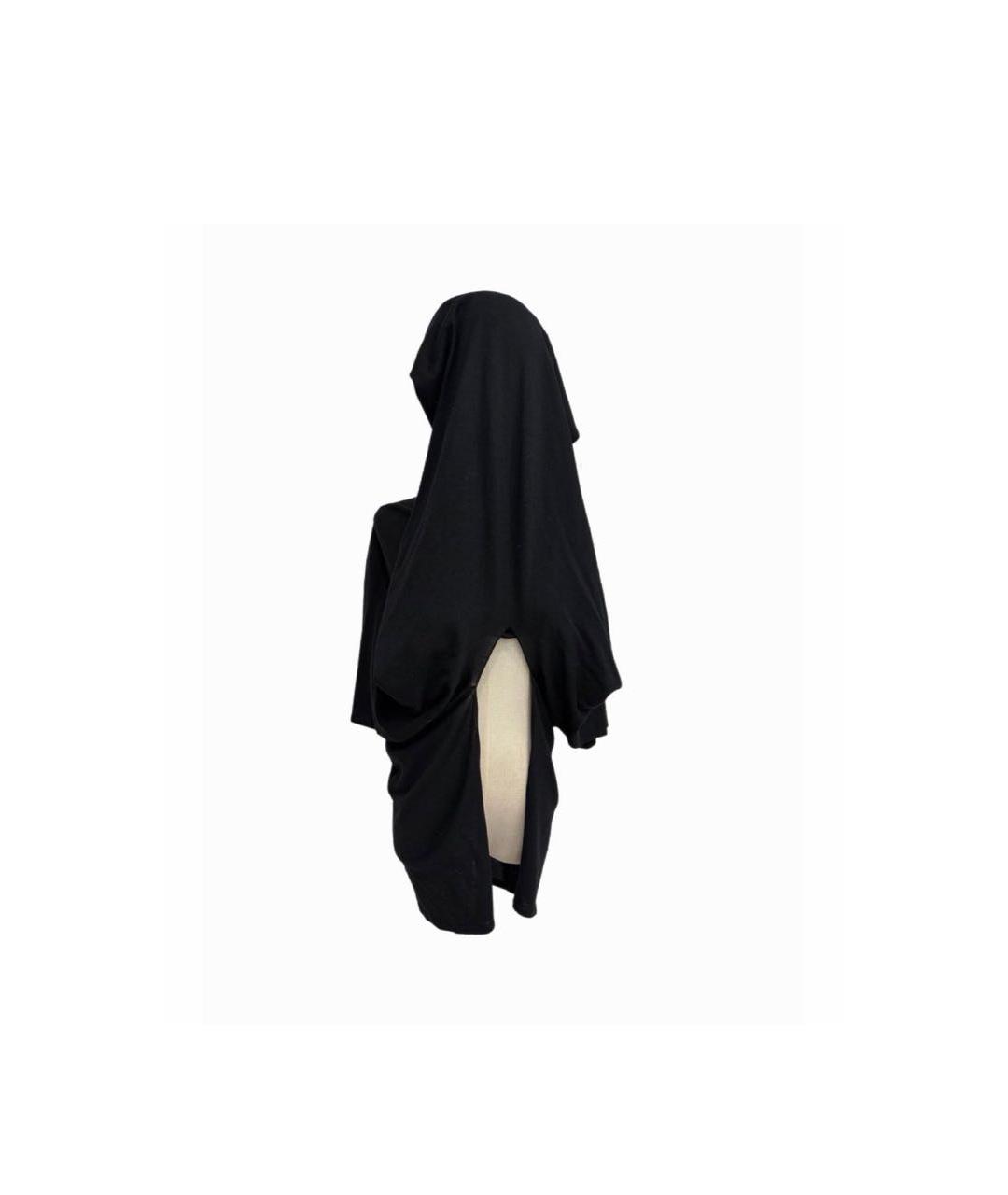 MAISON MARGIELA Черное шерстяное повседневное платье, фото 2