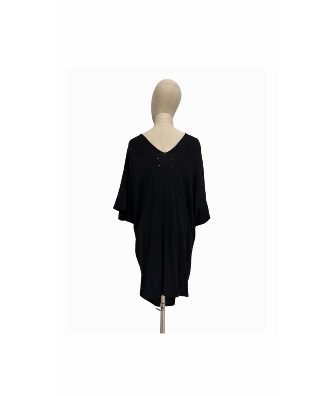 MAISON MARGIELA Черное шерстяное повседневное платье, фото 3
