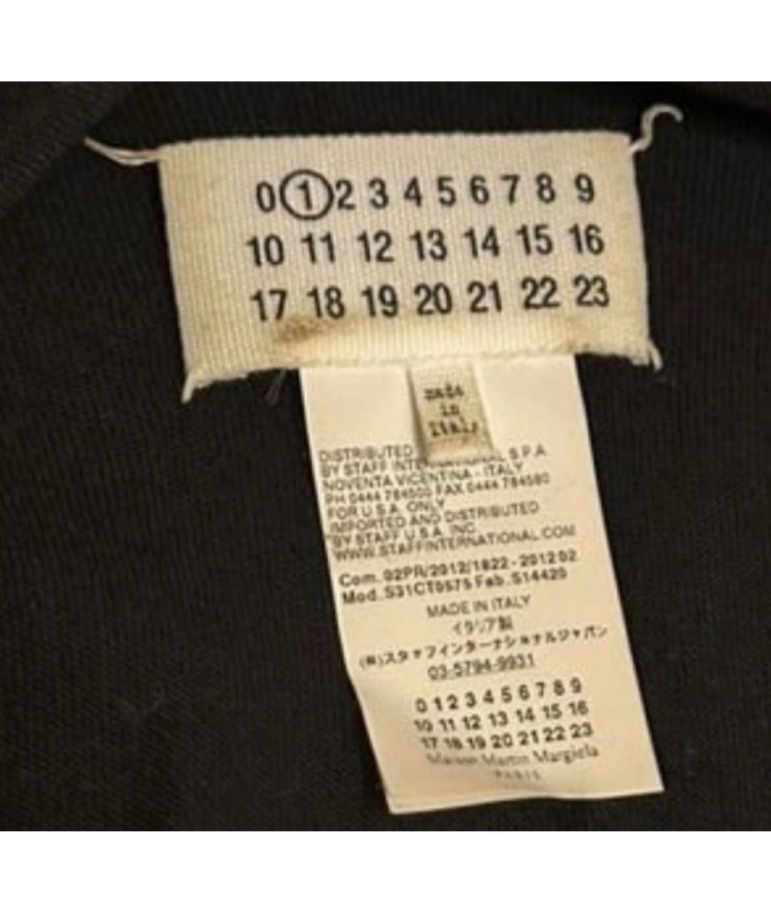 MAISON MARGIELA Черное шерстяное повседневное платье, фото 7