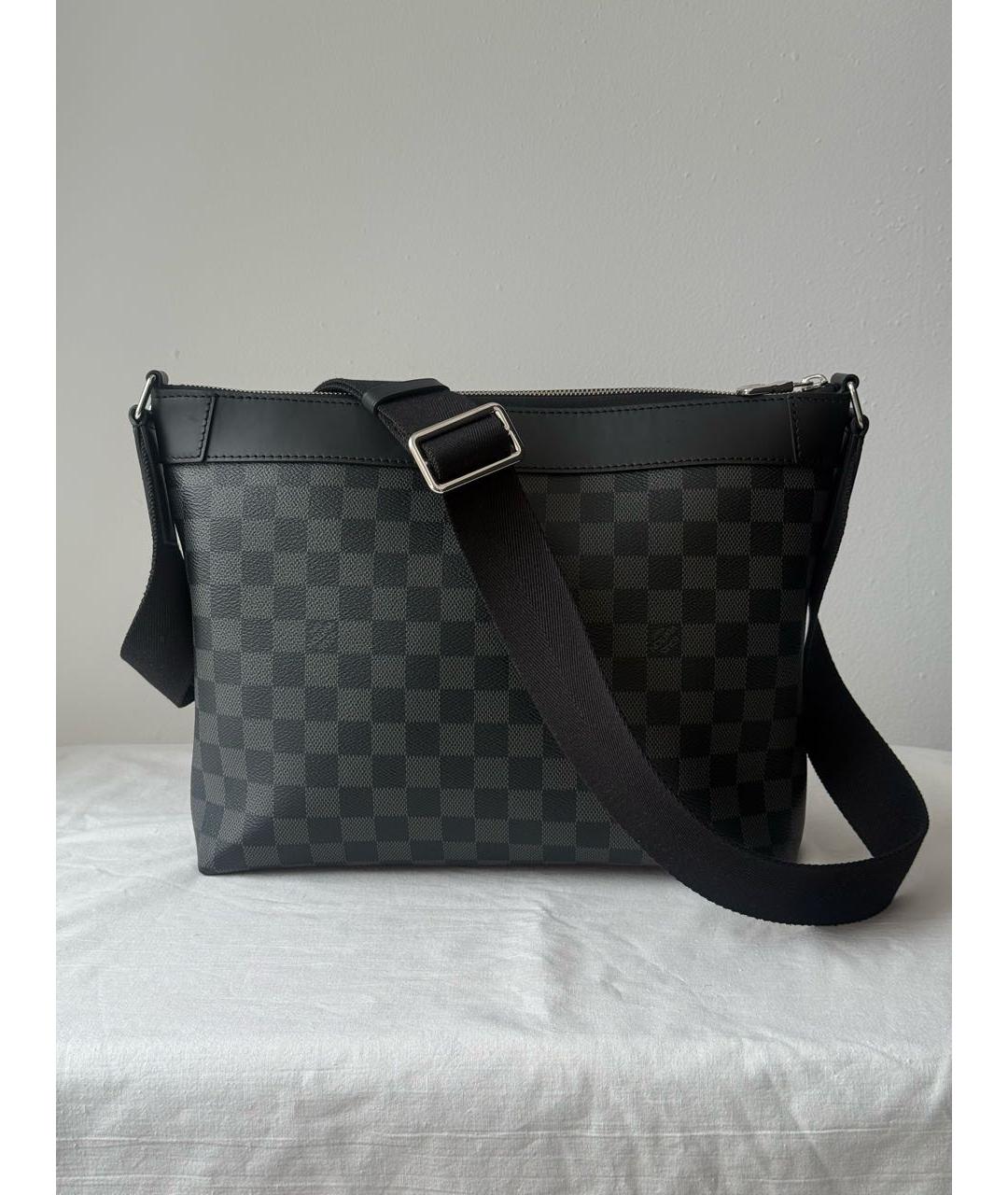 LOUIS VUITTON Черная канва сумка на плечо, фото 9