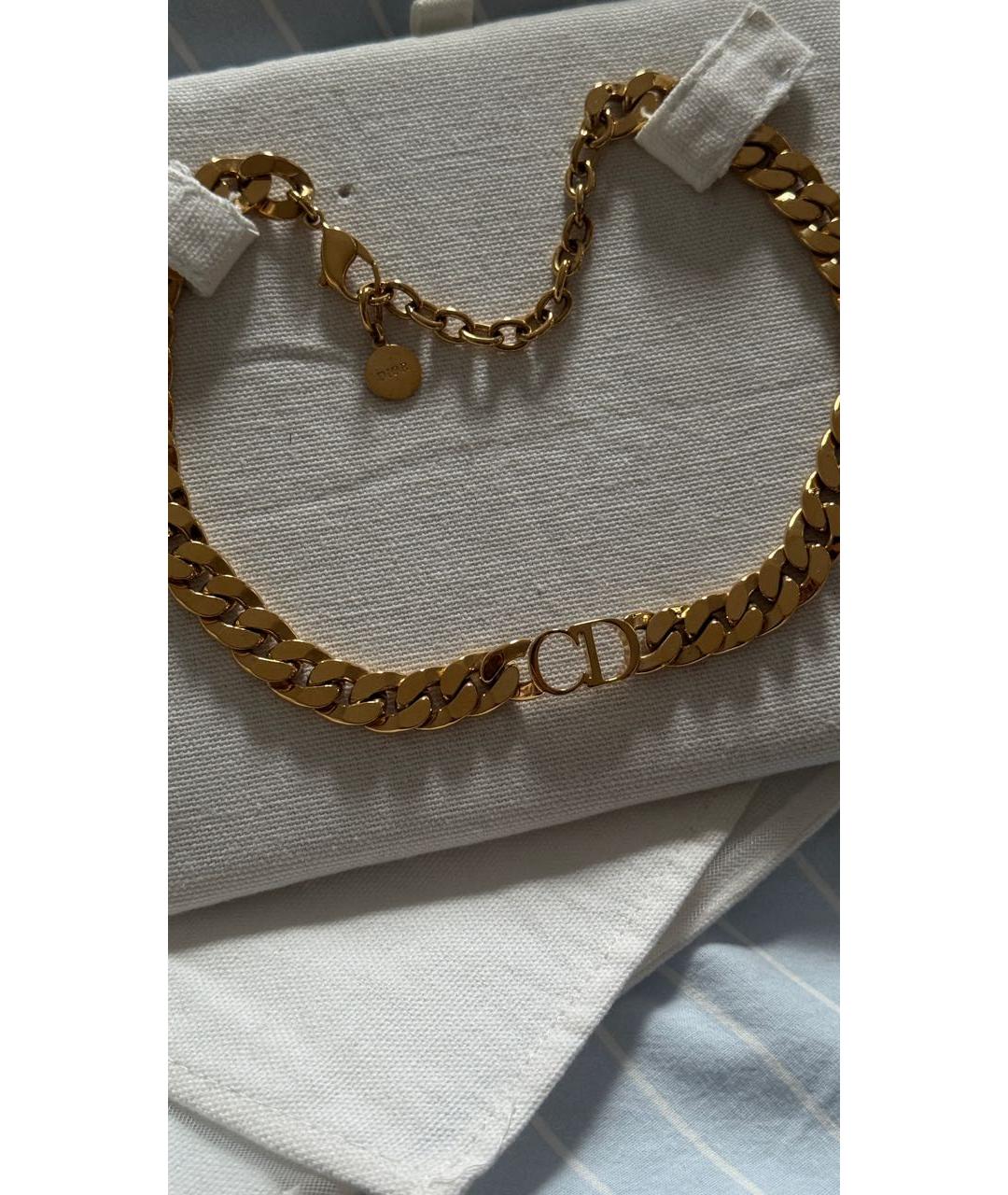CHRISTIAN DIOR Золотой чокер, фото 2