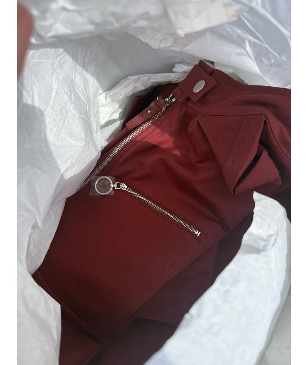 HERMES Бордовый хлопковый комбинезон, фото 4